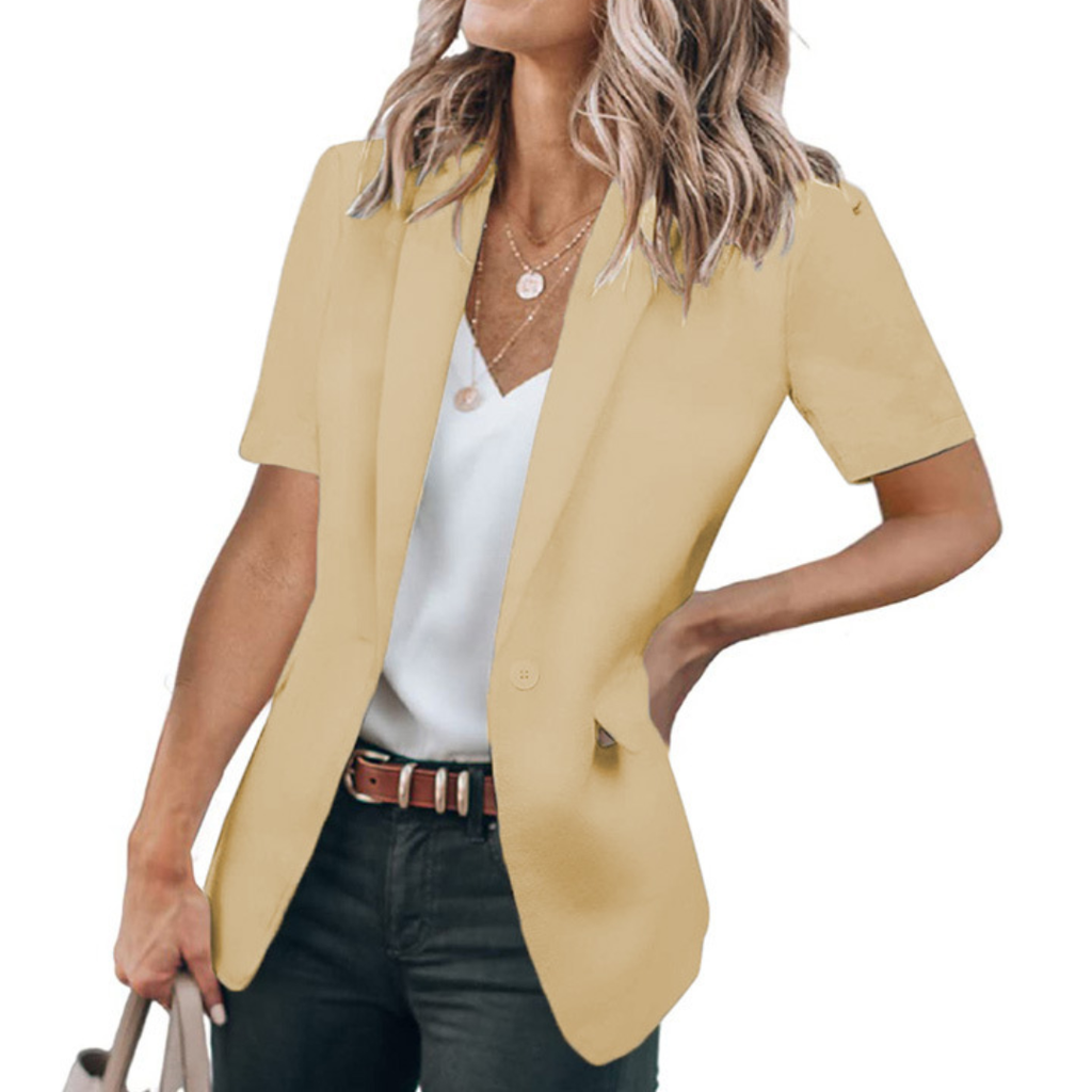 Daniela | Blazer Casual Manga Corta para Mujer