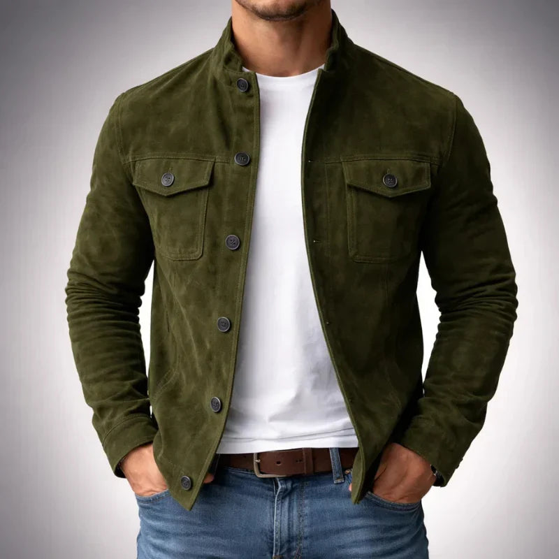 Valentino | Chamarra de Gamuza
